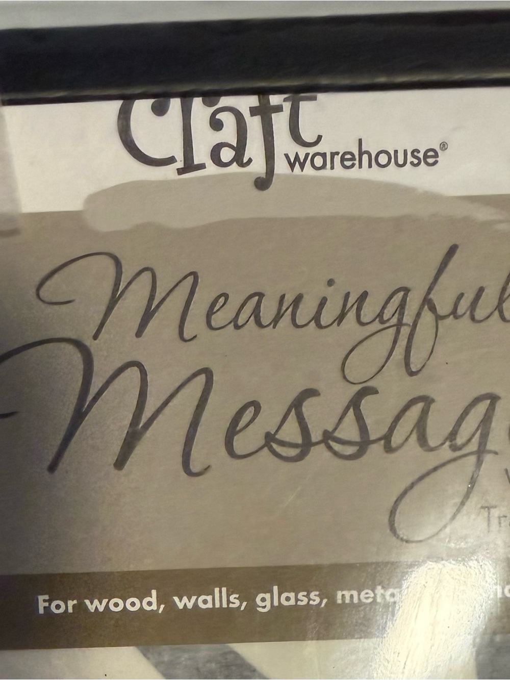 Meaningful Message Wall Decor - Taupe Script make your own